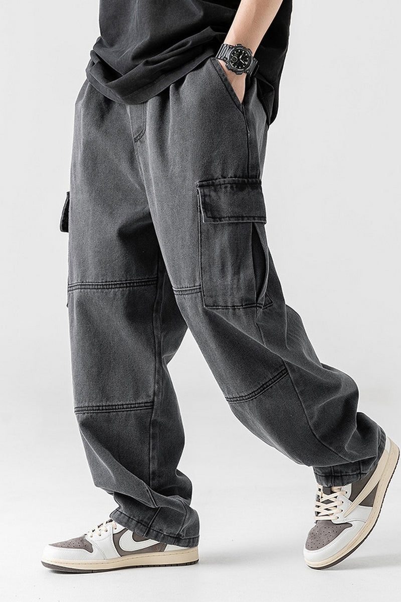 Dual-Pocket Vintage Jeans