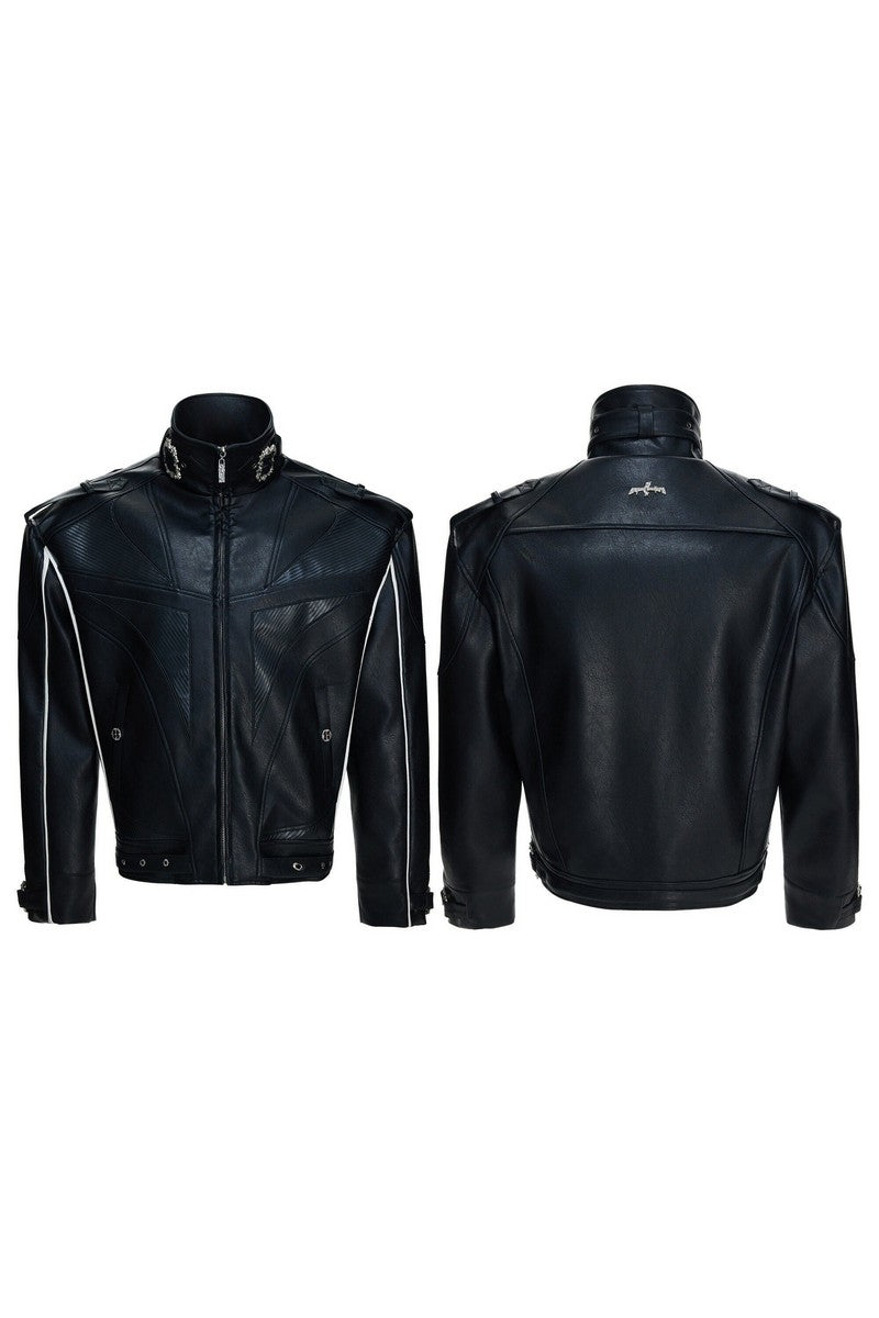 Carbon Trim Biker Jacket