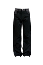 Waxed Slim Straight Jeans