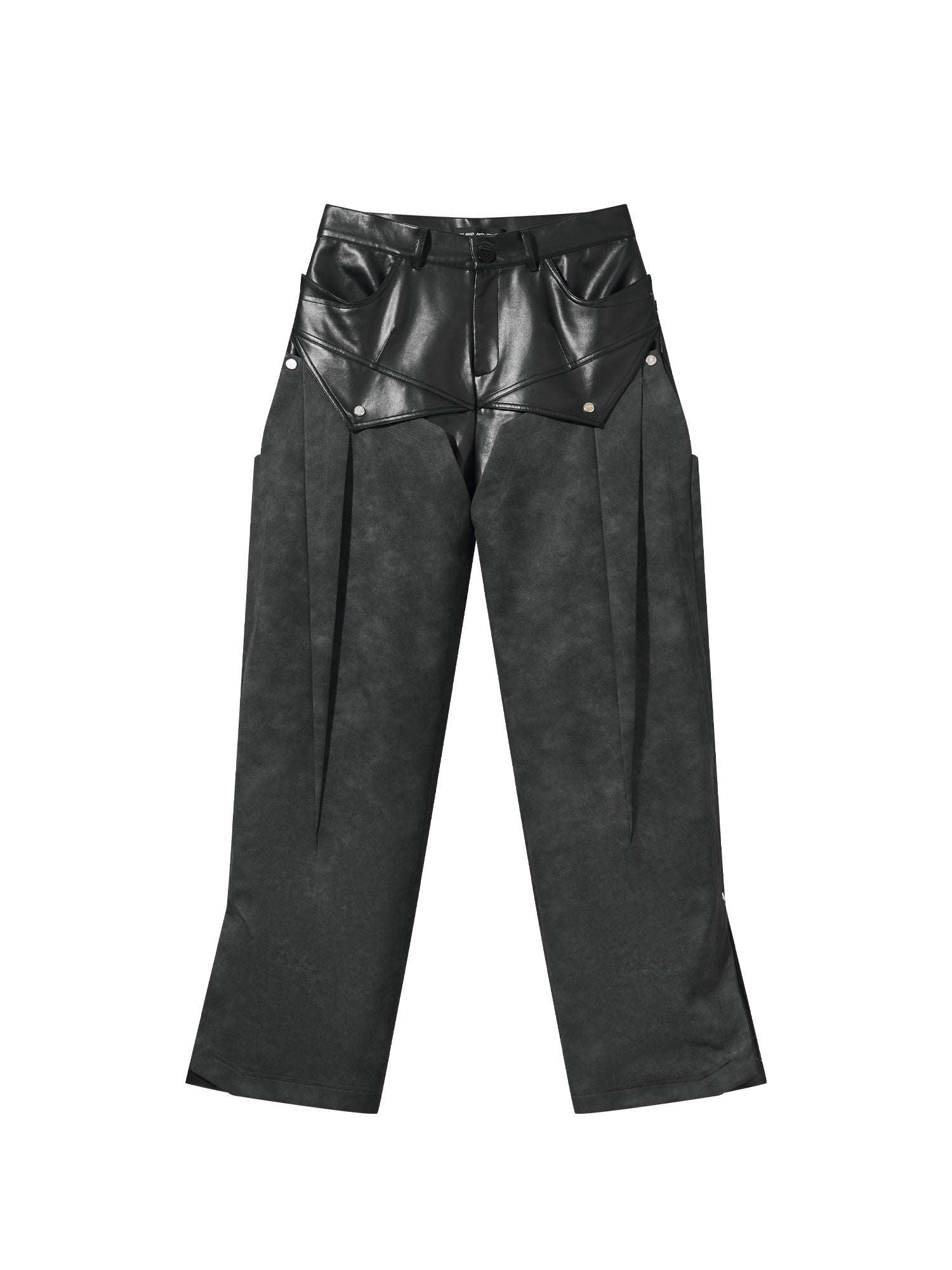 BNP Double Layer Leather Trousers