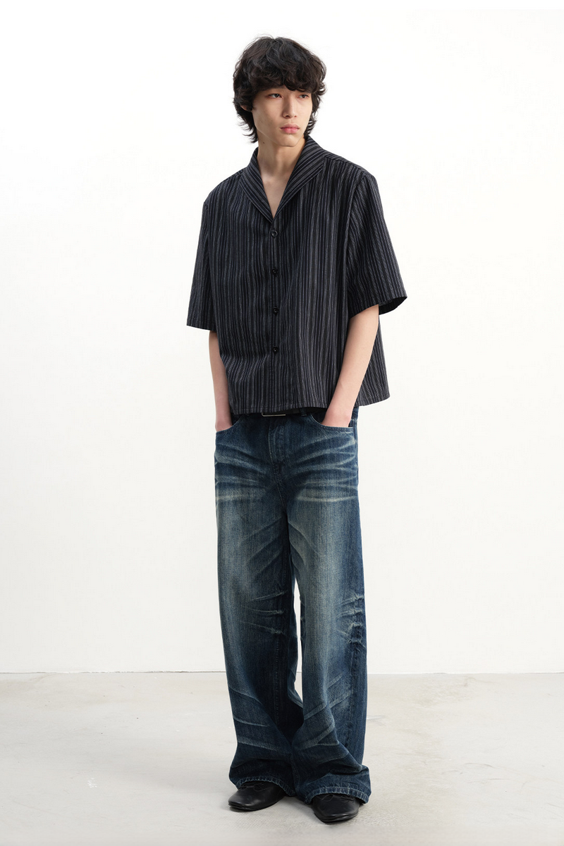 Striped Cotton Linen Shirt