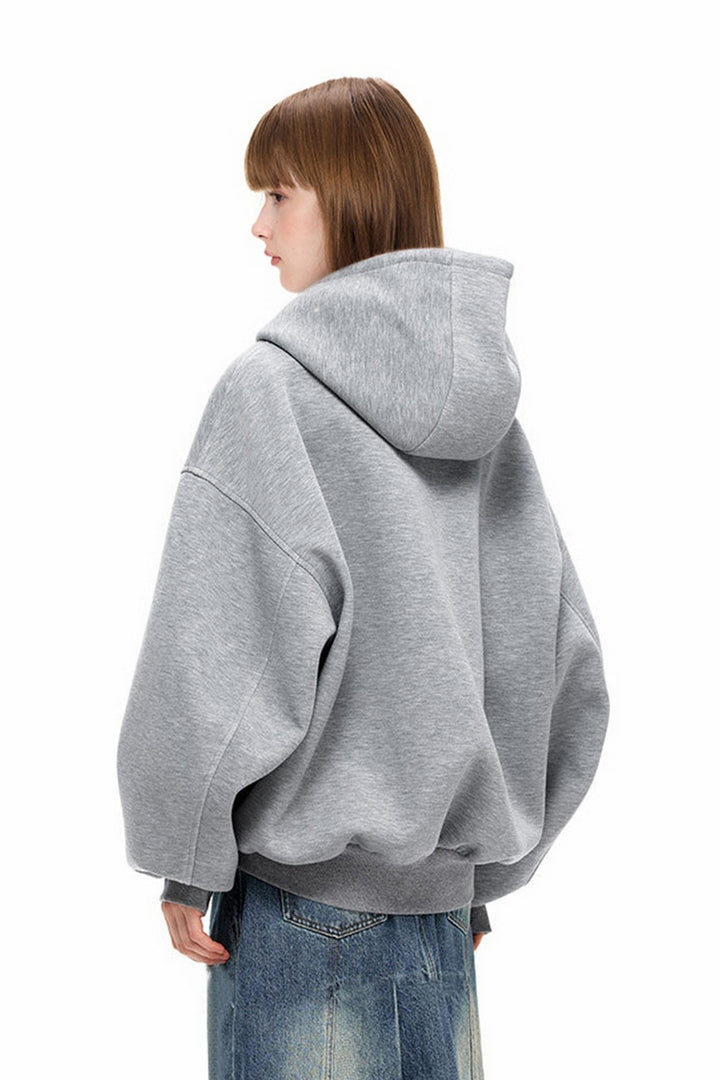 Oversize Fleece Zip Hoodie