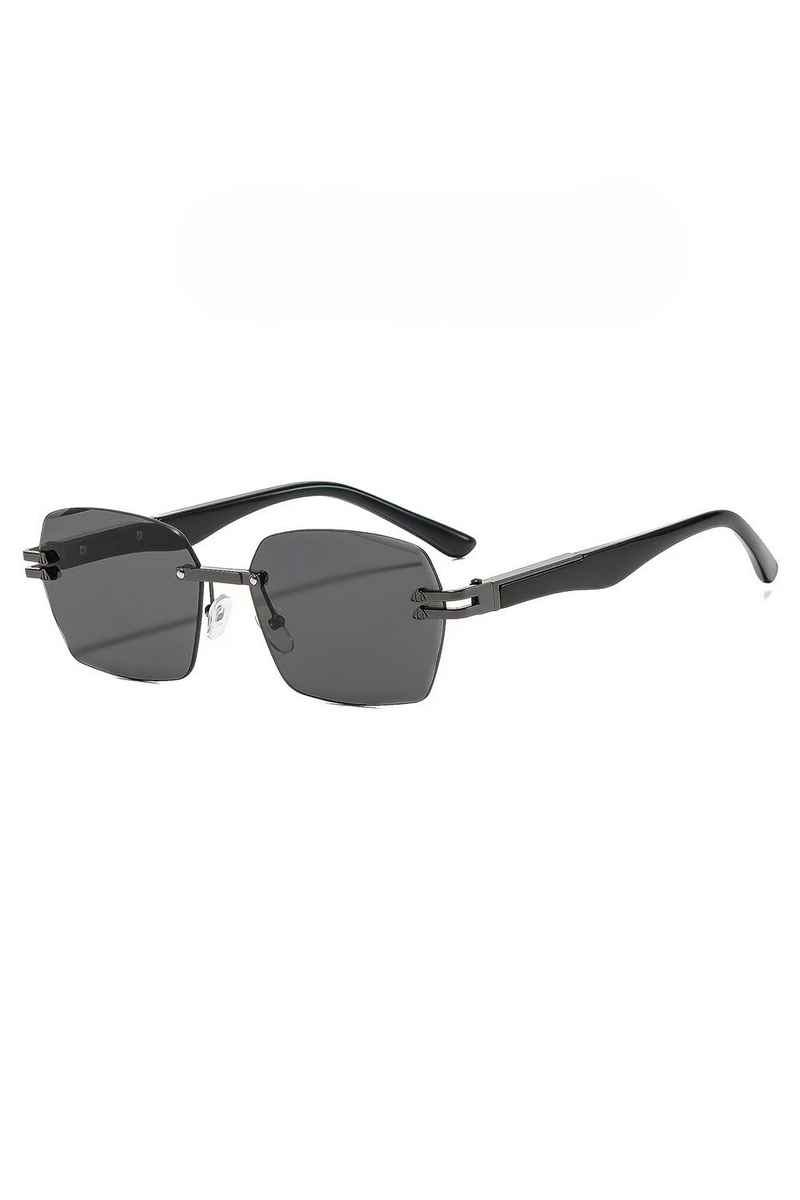 Elegant Rimless Polygon Sunglasses