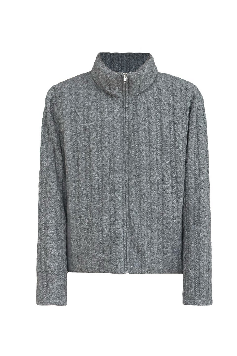 Cable Knit Down Jacket