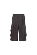 Plaid Cargo Capri Pants