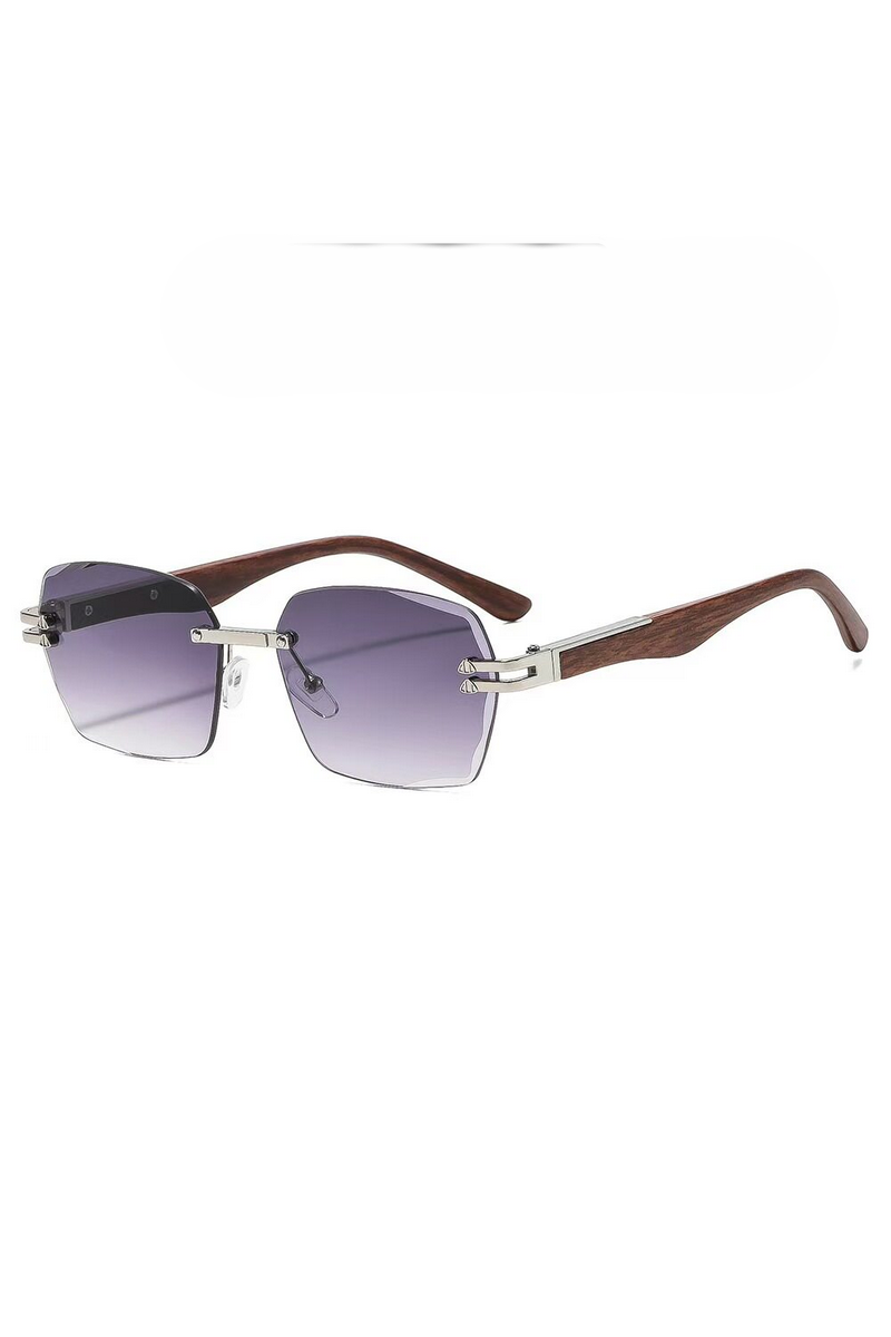 Elegant Rimless Polygon Sunglasses