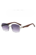 Elegant Rimless Polygon Sunglasses