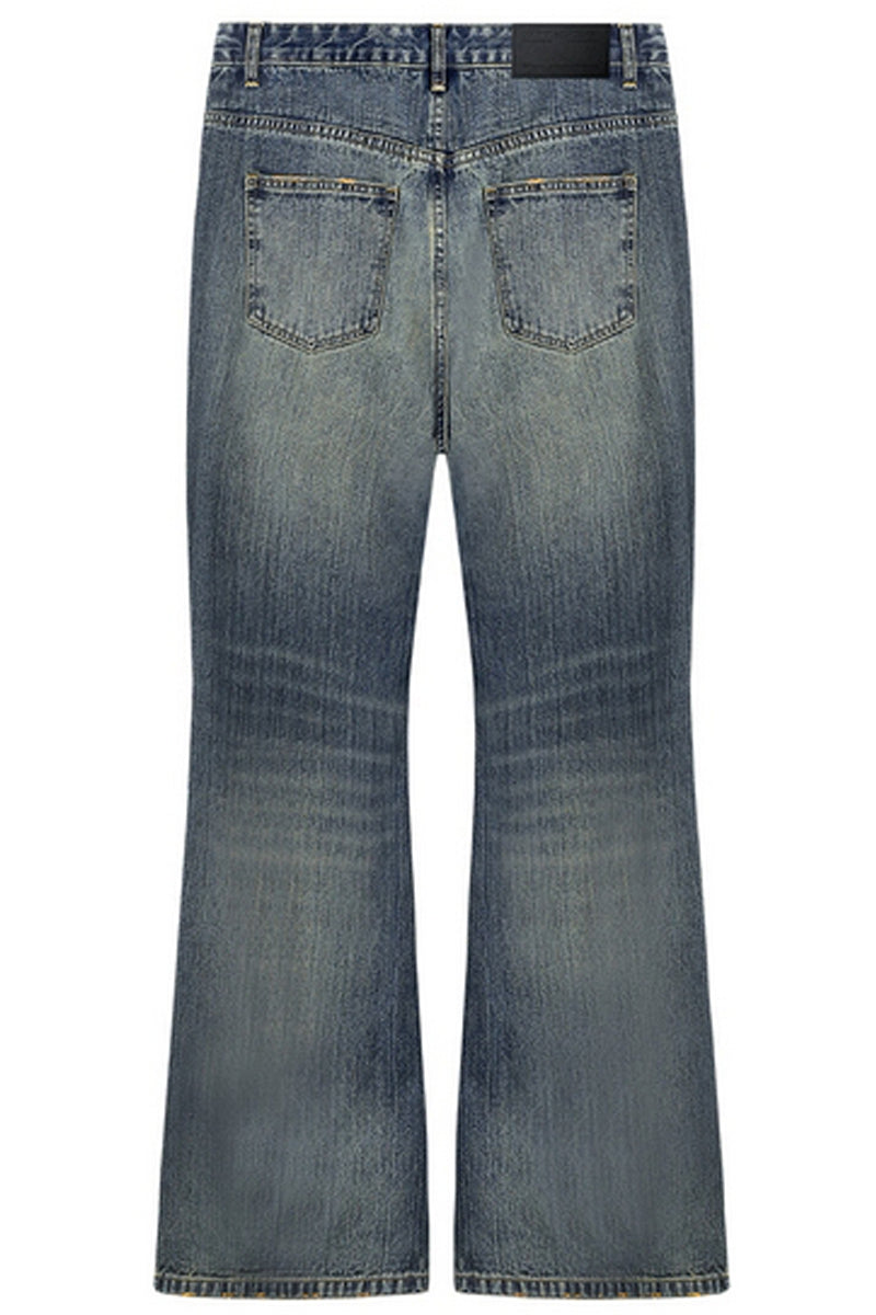 Washed Vintage Straight Jeans