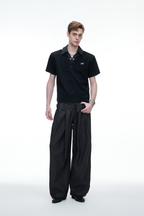 Pleated Wide Leg Trousers