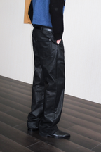 Waxed Slim Straight Jeans