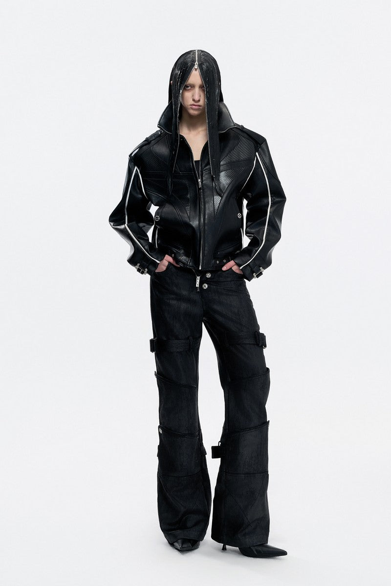 Carbon Trim Biker Jacket