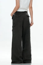 Textured Multi-Pocket Cargo Pants