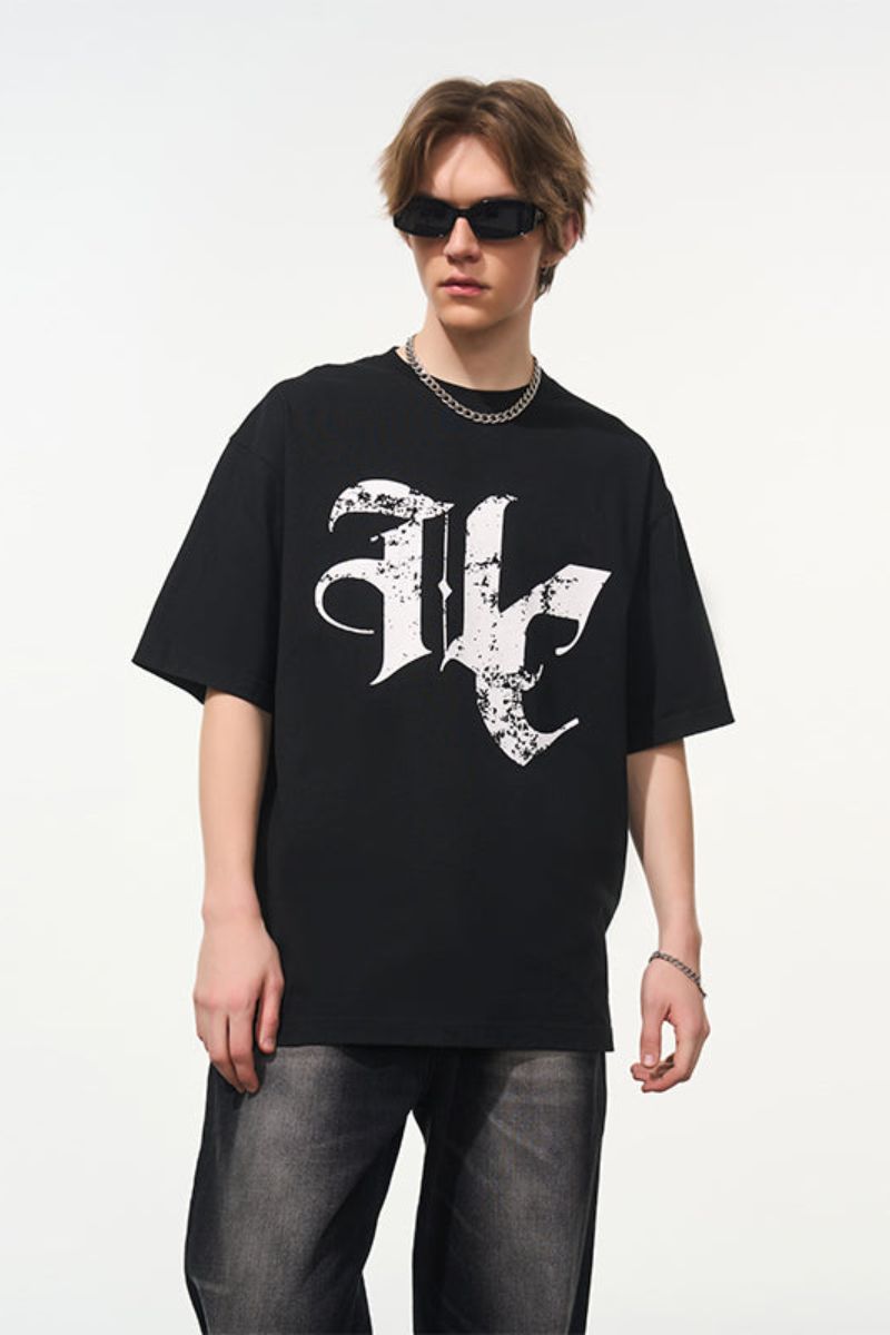 Ruined Gothic Logo Printed Tee