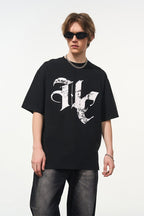 Ruined Gothic Logo Printed Tee