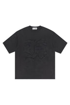 3D Gothic Embroidery Washed Tee