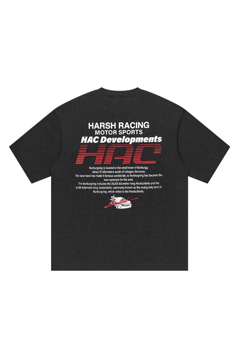 Retro Racing Logo Print Tee