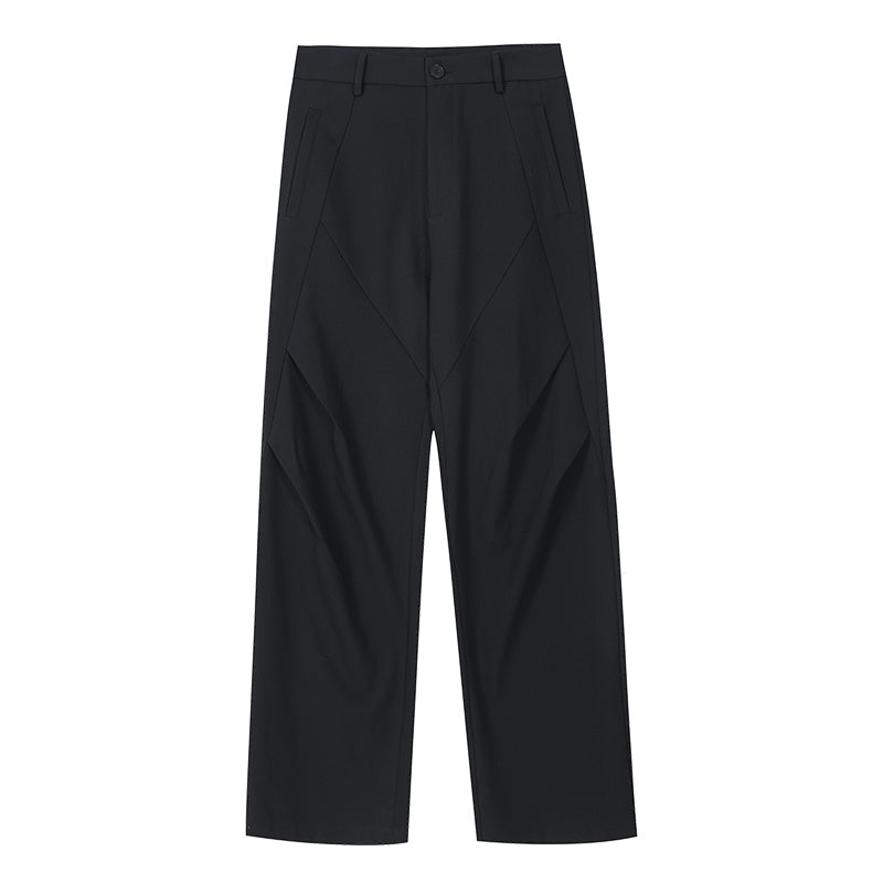 Cleanfit Pleated Wide-Leg Trousers