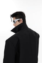 Shoulder Pads Cropped Jacket