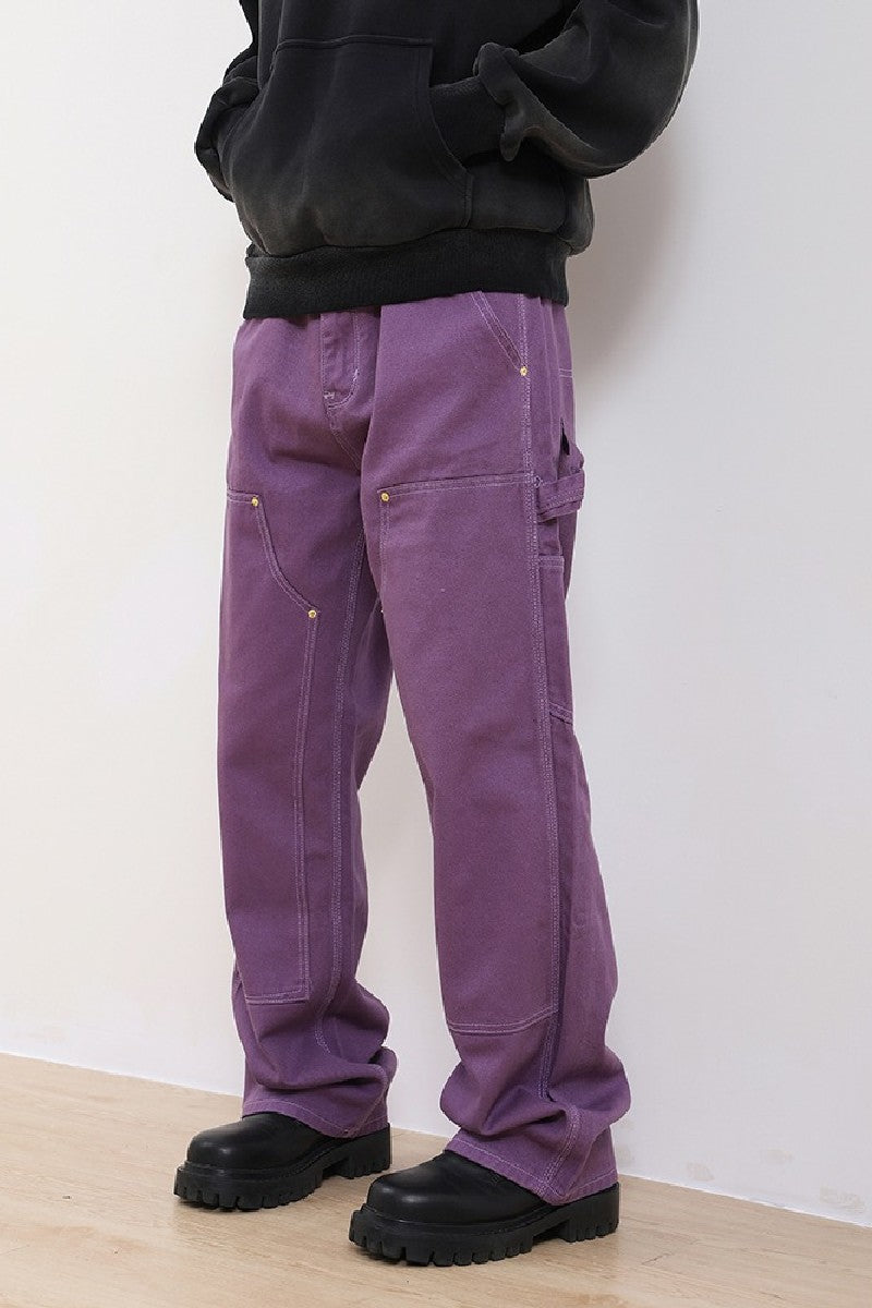 Double Knee Loose Trousers