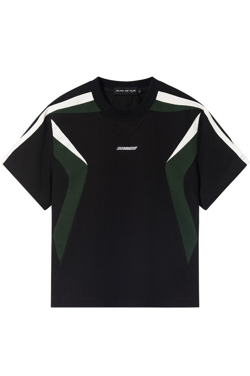 Embroidered Logo Cropped Tee