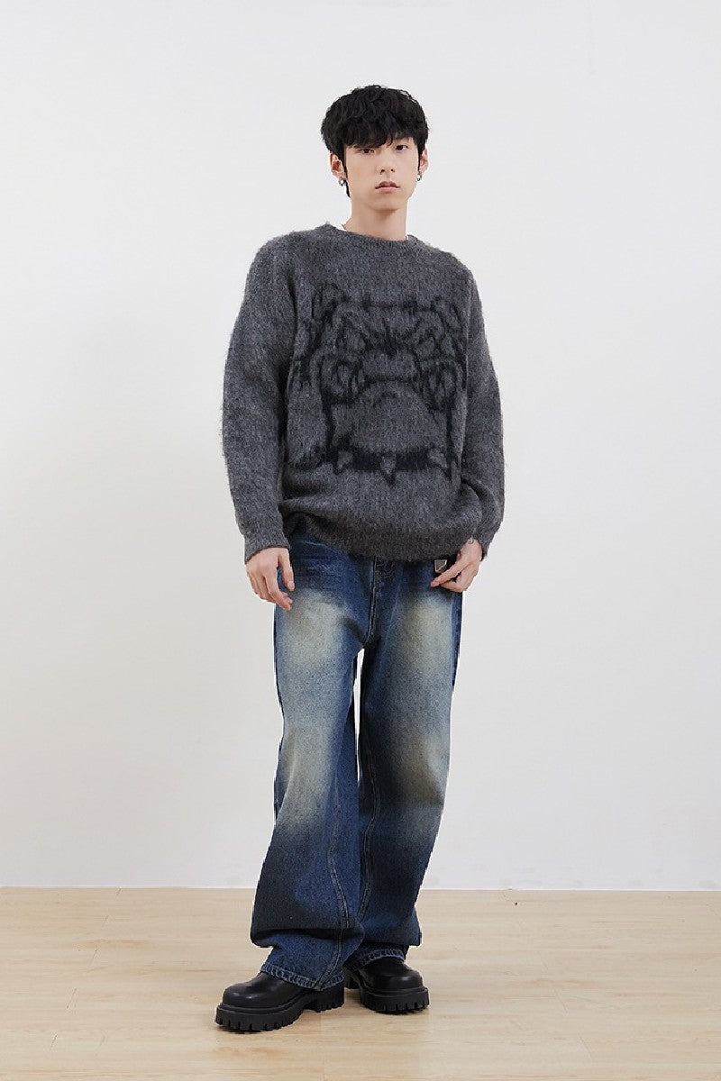 Dog Knit Mohair Sweater