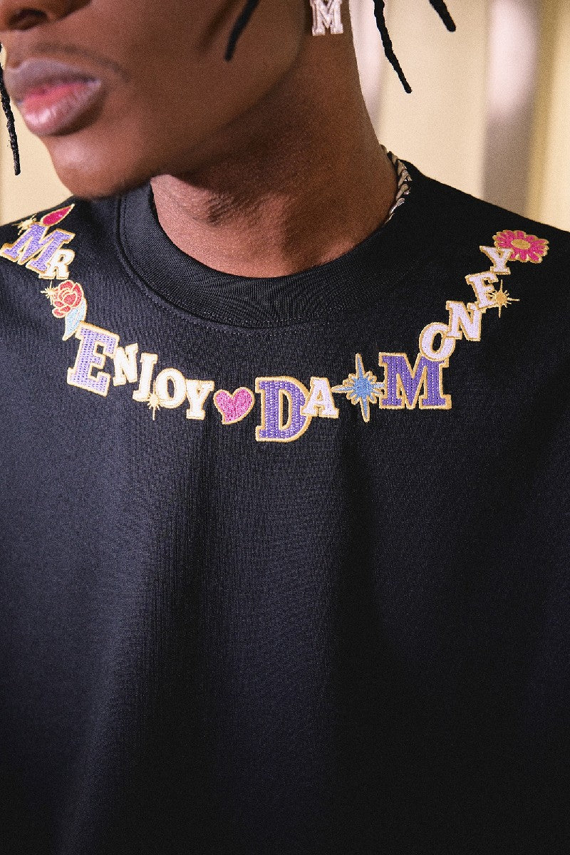 Embroidered Neck Logo Tee