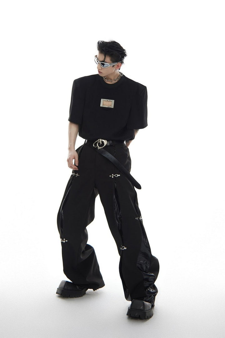 Buckle Straight Trousers