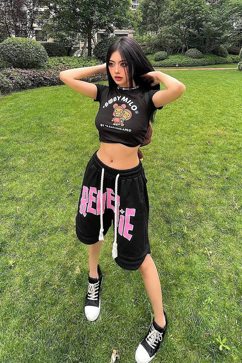 Embroidered Logo Shorts