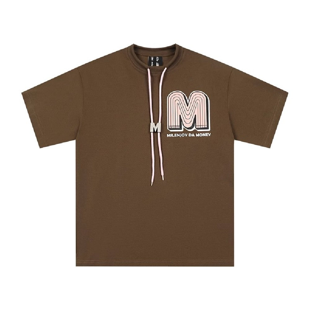 Flower Puff Print Logo Tee
