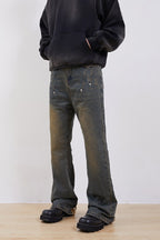 Mud Straight Loose Jeans