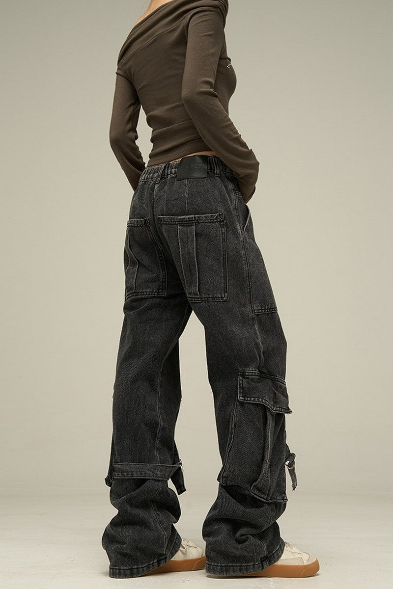 Straps Cargo Jeans