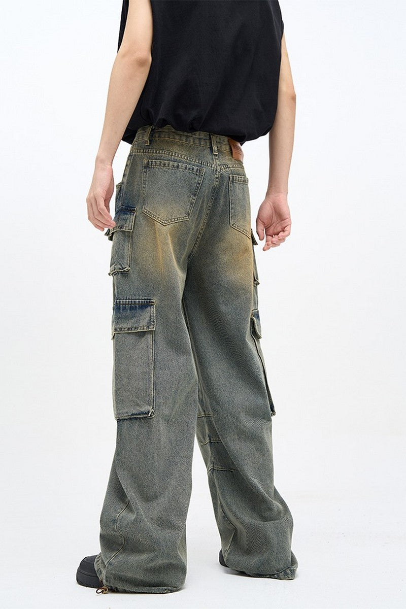 Loose Multi Pocket Jeans