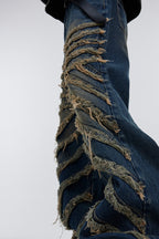 Destroyed Flared Jeans