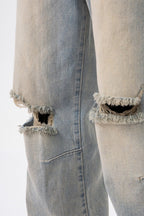Ripped Flared Jeans