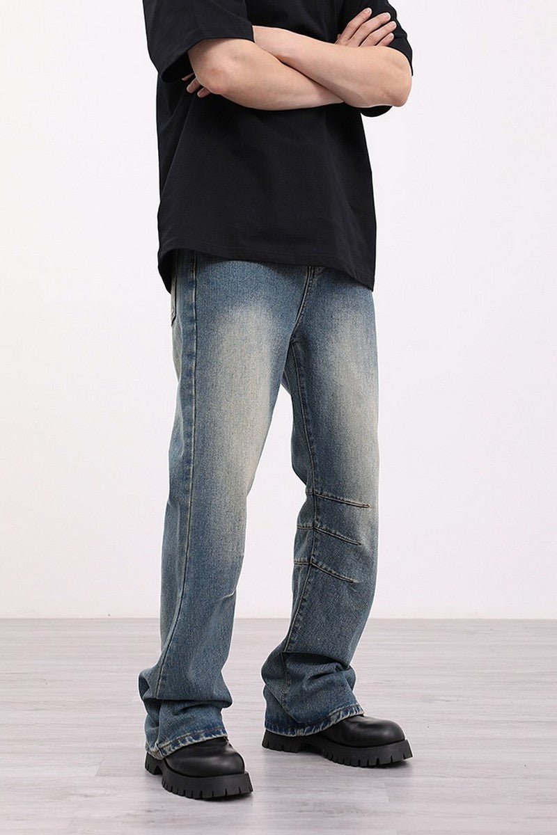 Retro Washed Flared Jeans
