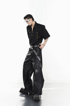 Metal Ring Short-Sleeve Shirt