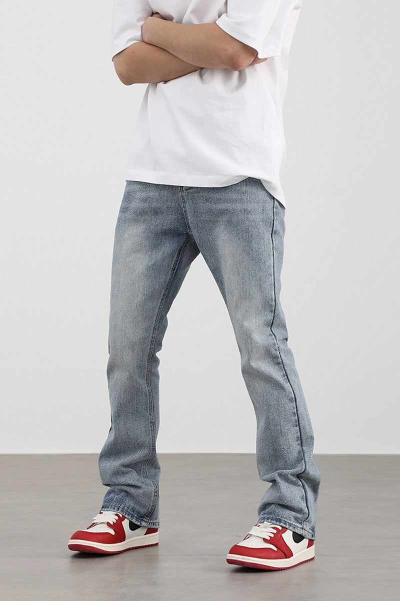 Loose Washed Flared Jeans - US Only