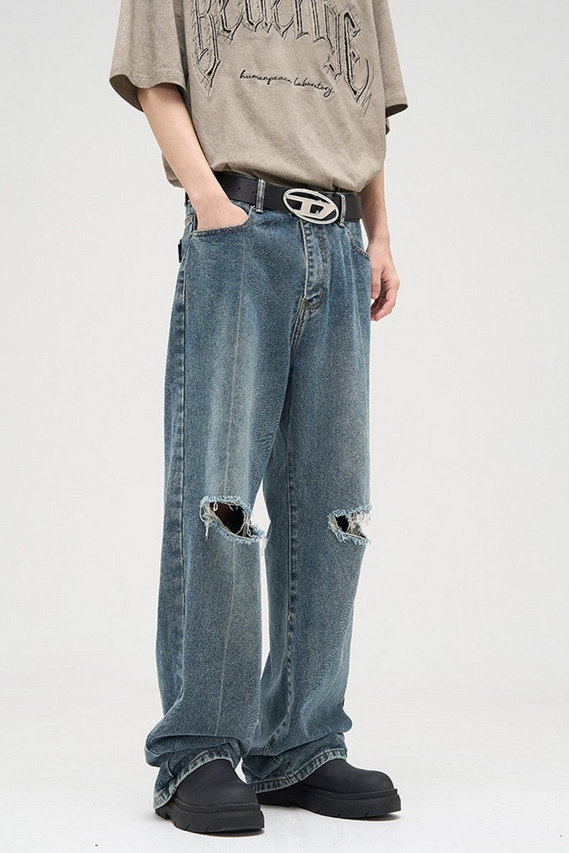 Ripped Oversized Denim – Copping Zone