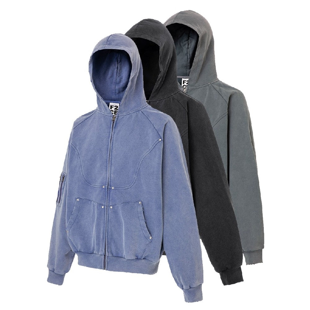 Structure Zip Up Hoodie