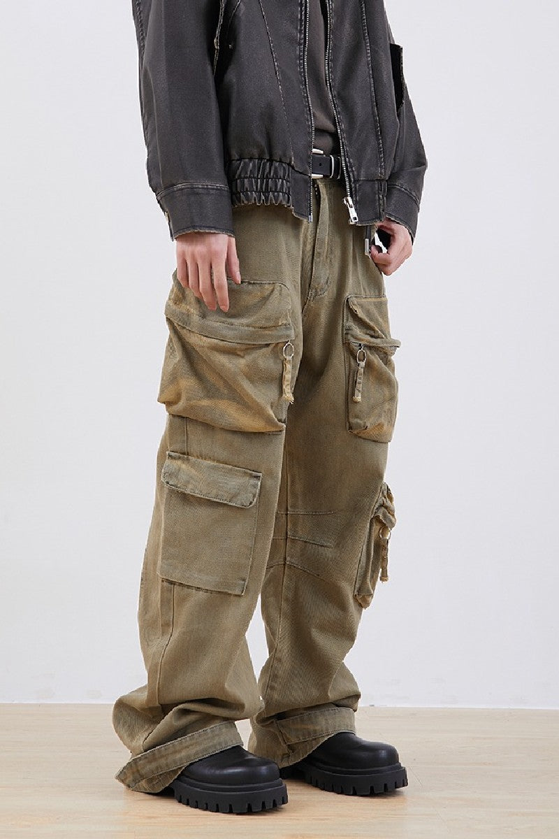 Oversized Straight Cargo Trousers