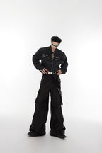 Metal Rings Oversized Trousers