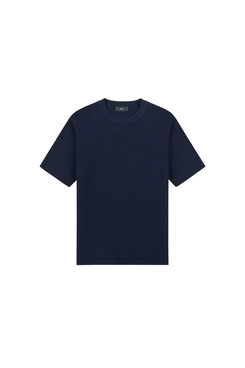 Ribbed Short Sleeve Sweater