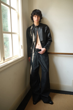 Waxed Biker Jeans