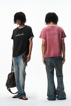 Contrast Rope Embroidered T-Shirt