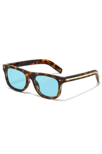 Leopard Print Frame Blue Patch Film