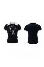 Double Collar Printed Polo