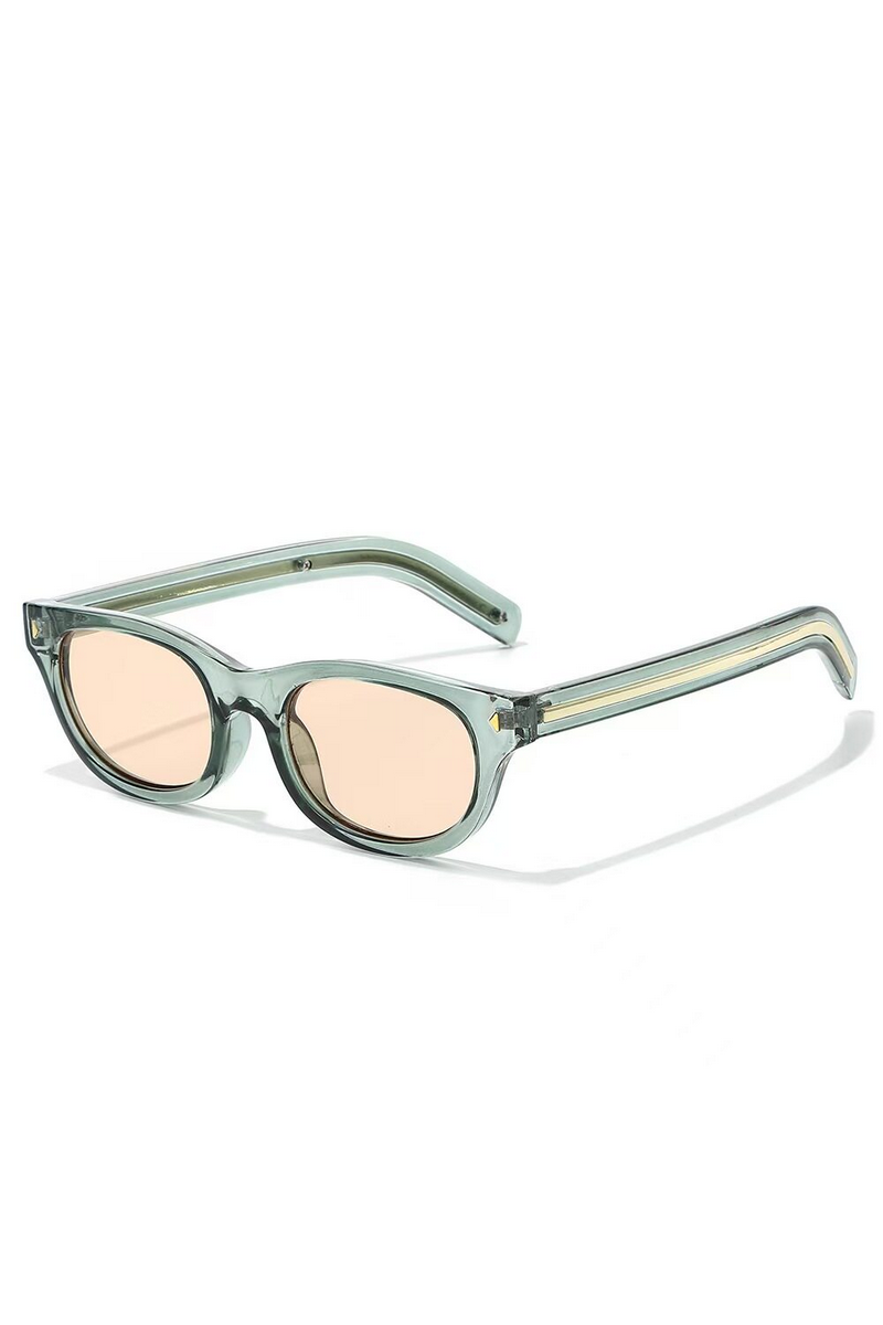 Slim Studded Cat Eye Sunglasses