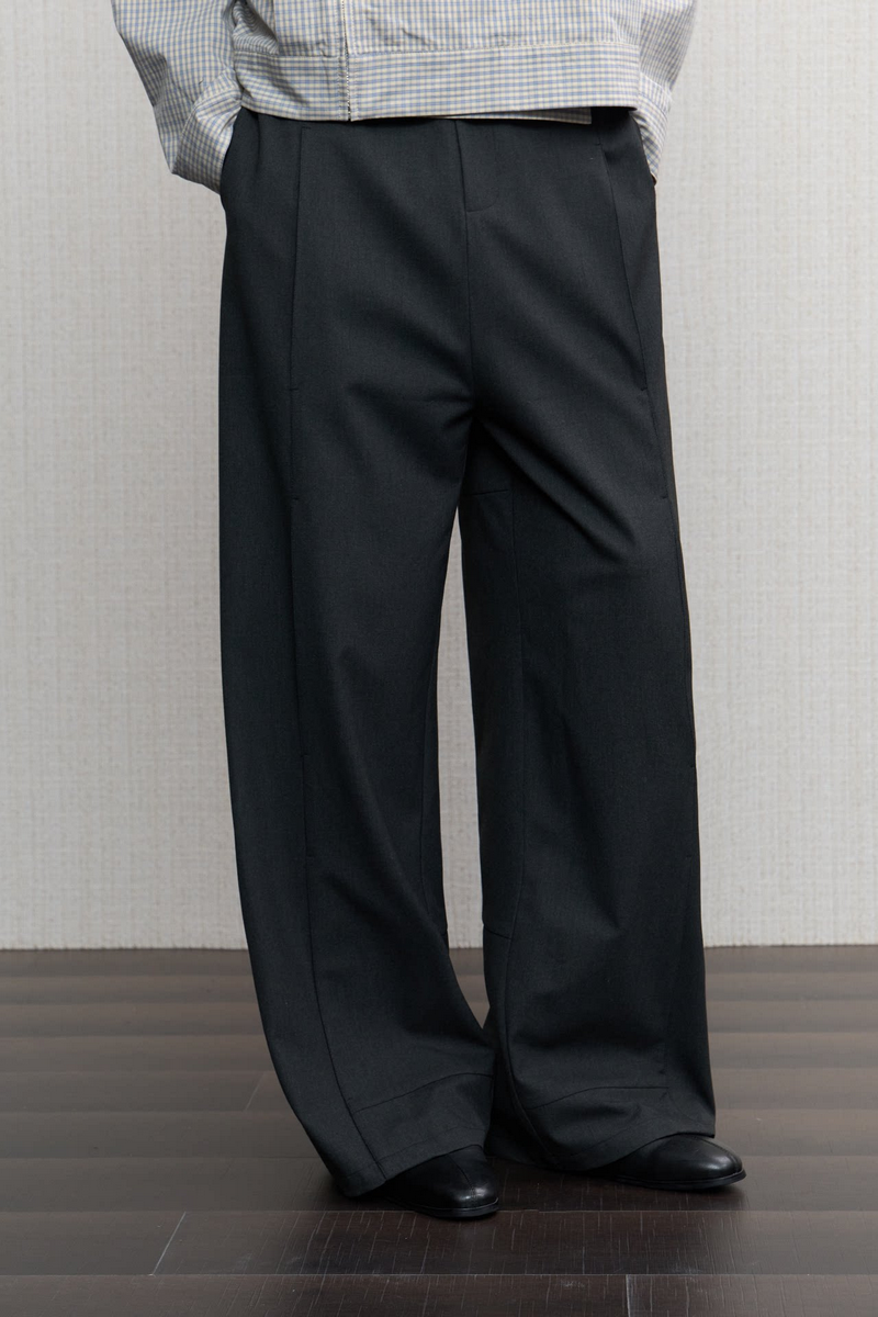 Mesh Panel Relaxed Trousers