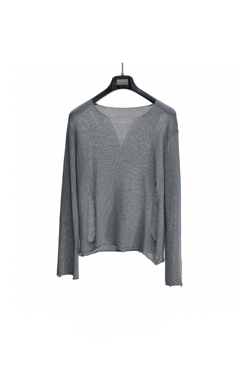 Deep V Knit Top