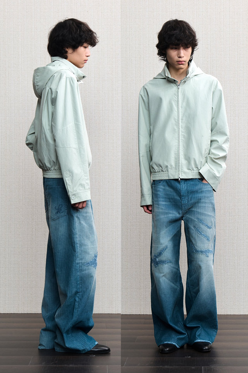 Striped Packable Hooded Jacket